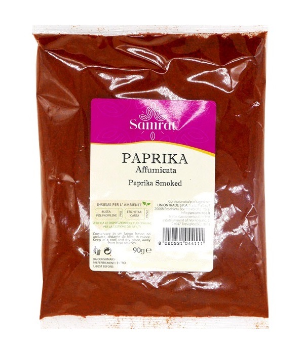Paprica affumicata in polvere - Samrat 90g. Paprica affumicata in polvere - Samrat 90g.